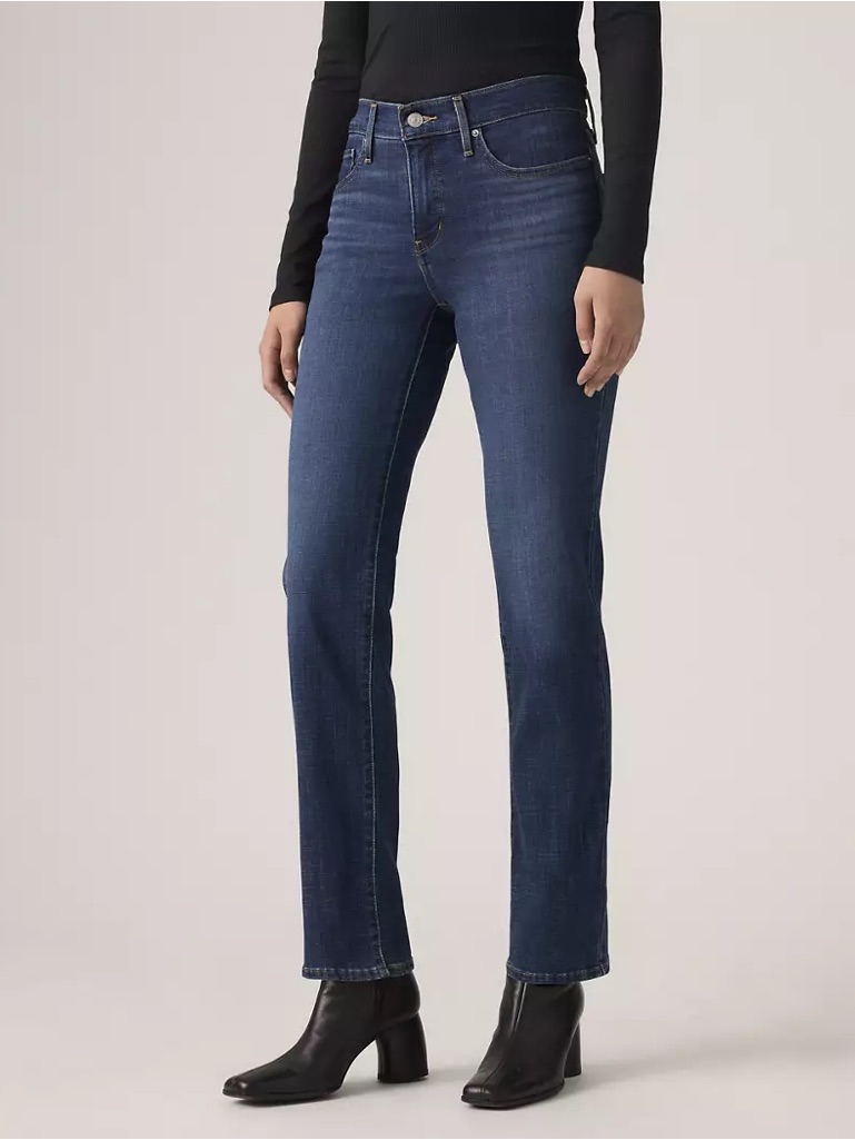Levi’s Minimalist 314 Shaping Straight Denim Jeans Stretch 28 W 29 L Dark Wash